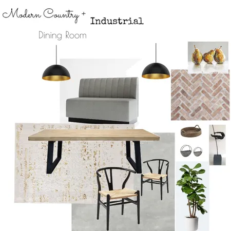 Dining Room - Modern country +Industrial Interior Design Mood Board by Ritu K on Style Sourcebook