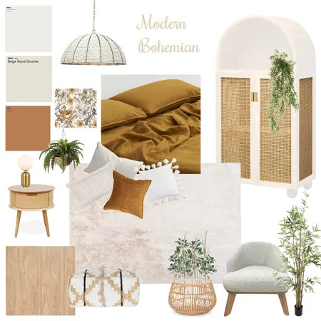 Modern Bohemiam Interior Design Mood Board by emmagilnicz on Style Sourcebook