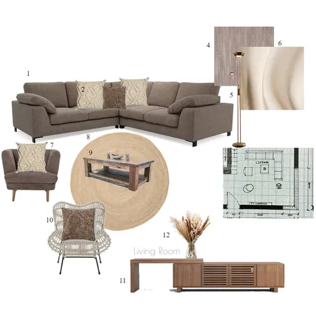 living room monochromatic Interior Design Mood Board by Swetha Varma on Style Sourcebook