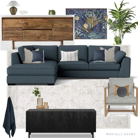 Revised Living Area for Liz and James Interior Design Mood Board by Michelle Canny Interiors on Style Sourcebook