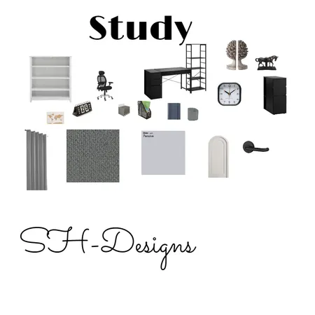 Study Sample board by SH-Designs Interior Design Mood Board by SH-Designs on Style Sourcebook