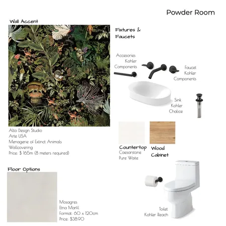 15E Powder Room Interior Design Mood Board by Noelia Sanchez on Style Sourcebook