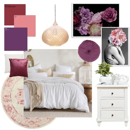 Pink, Purple, and Red Interior Design Mood Board by Elaina on Style Sourcebook
