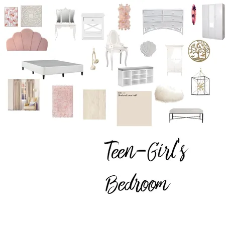 Girls Teen Bedrom Interior Design Mood Board by SH-Designs on Style Sourcebook