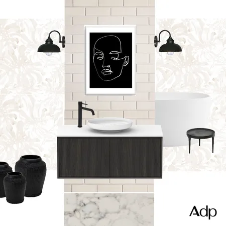 Contemporary New York | Clifton in Bottega Oak with Black Soul Groove Tapware Interior Design Mood Board by ADP on Style Sourcebook