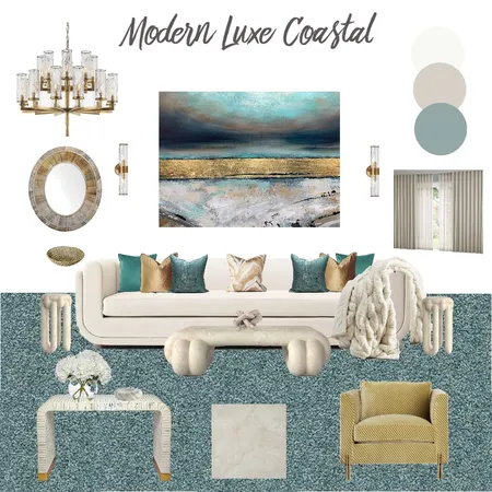 Modern Luxe Coastal Interior Design Mood Board by MotzDESIGNS on Style Sourcebook