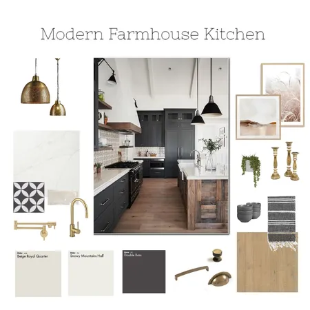 Modern Farmhouse Interior Design Mood Board by kvandam on Style Sourcebook