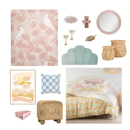 Rainbow mermaid girl's bedroom Interior Design Mood Board by Kayrener on Style Sourcebook