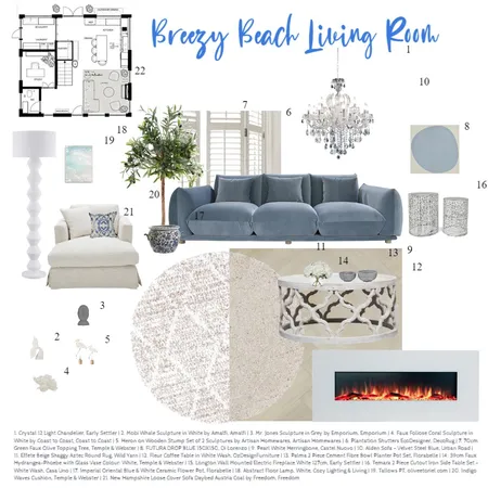 Breezy Beach Living Room Interior Design Mood Board by scottmoira on Style Sourcebook