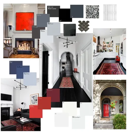 Accented Achromatic Interior Design Mood Board by SFMarshall on Style Sourcebook