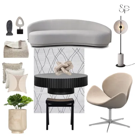 Transitional Living Room Interior Design Mood Board by Suraia Rosario on Style Sourcebook
