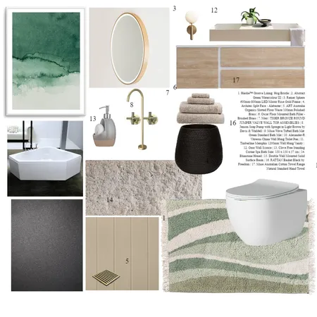 BATHROOM Interior Design Mood Board by shezaiqbal on Style Sourcebook