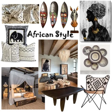 Mood Board African Style Interior Design Mood Board by manu' on Style Sourcebook