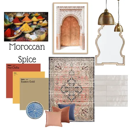 Moroccon Spice Market Interior Design Mood Board by RachHammond on Style Sourcebook
