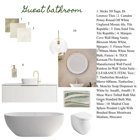 Bathroom Interior Design Mood Board by mariayevm0610@gmail.com on Style Sourcebook