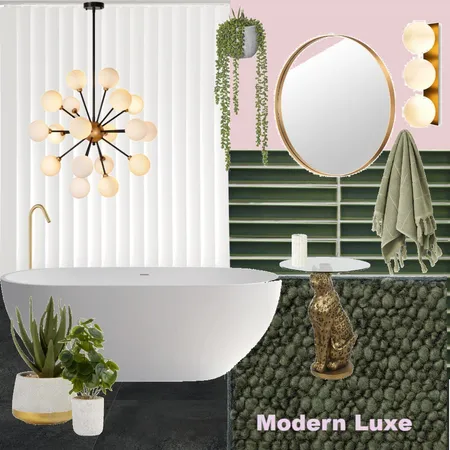 Modern Luxe Bath Interior Design Mood Board by AndyMcL on Style Sourcebook