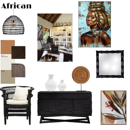 African Style Interior Design Mood Board by Tegan Interiors on Style Sourcebook