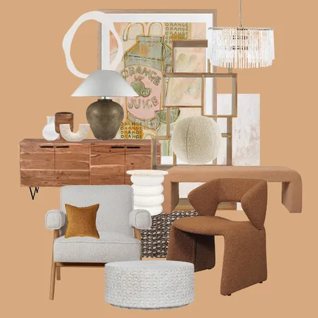 The Collectors Modern Orange Juice Interior Design Mood Board by Lilly B on Style Sourcebook