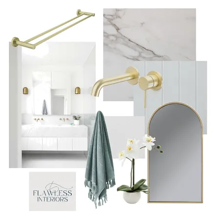 Mt Martha Guest Bathroom Interior Design Mood Board by Flawless Interiors Melbourne on Style Sourcebook