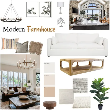 Modern Farmhouse2 Interior Design Mood Board by Angie Compton on Style Sourcebook