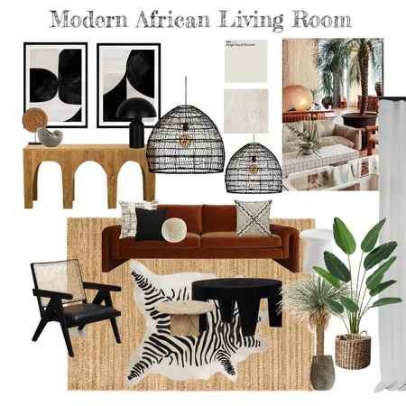 Global Living Room Interior Design Mood Board by tesskuhni on Style Sourcebook