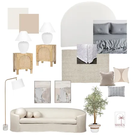 Organic Master Bedroom Interior Design Mood Board by Manea Interiors on Style Sourcebook