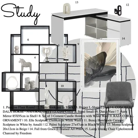 Study Sample Board Interior Design Mood Board by M.Papageorgiou on Style Sourcebook