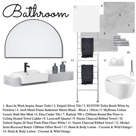 Bathroom Sample Board Interior Design Mood Board by M.Papageorgiou on Style Sourcebook