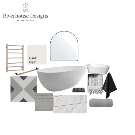 Bathroom design Interior Design Mood Board by Riverhouse Designs on Style Sourcebook