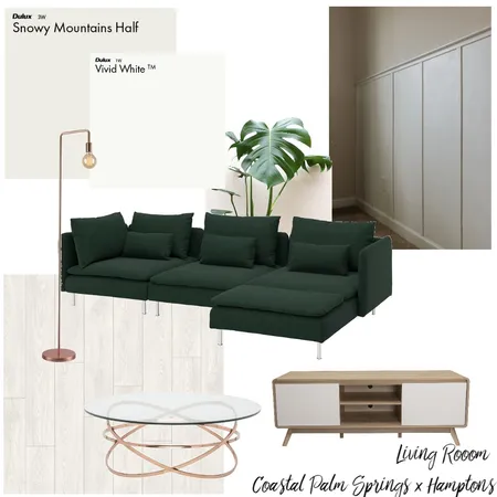 Coastal Palm Springs x Hamptons - Living Room Interior Design Mood Board by Franki on Style Sourcebook