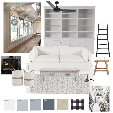 Modern Farmhouse - Living Interior Design Mood Board by Megan Jones on Style Sourcebook