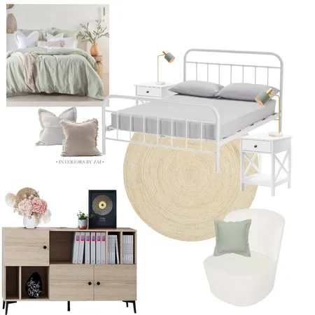 Teen's room - sage Interior Design Mood Board by Interiors By Zai on Style Sourcebook