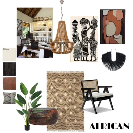 African Style - Ver2 Interior Design Mood Board by Tegan Interiors on Style Sourcebook