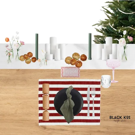 Friendsmas Table Interior Design Mood Board by Black Koi Design Studio on Style Sourcebook