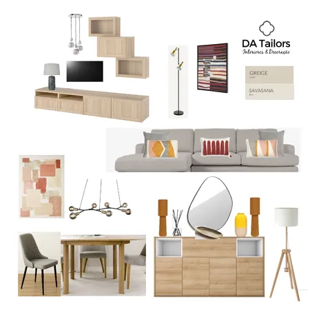 Leça Residence Living Room Update Interior Design Mood Board by DA Tailors on Style Sourcebook