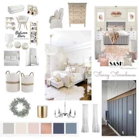 Modern Farmhouse - Fancy Girl's room Interior Design Mood Board by Megan Jones on Style Sourcebook