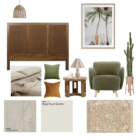 Mediterranean Style Bedroom Interior Design Mood Board by f.hocking99@gmail.com on Style Sourcebook