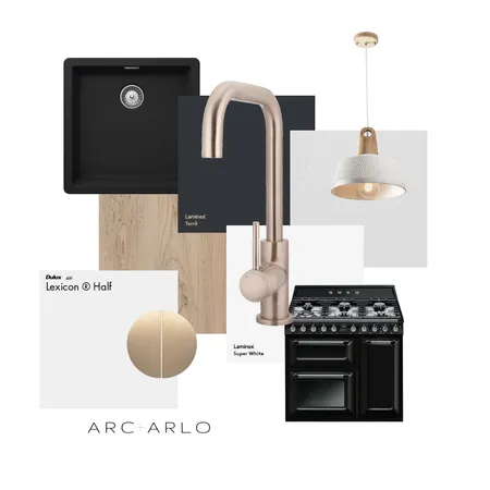 Luxe Kitchen Interior Design Mood Board by Arc and Arlo on Style Sourcebook