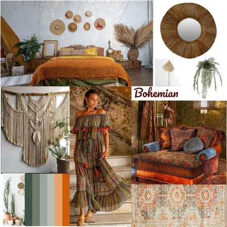 Bohemian Moodboard Interior Design Mood Board by CERAALE on Style Sourcebook