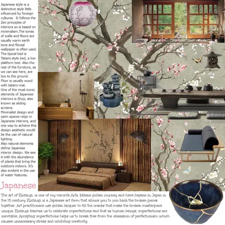 Japanese style Interior Design Mood Board by CERAALE on Style Sourcebook