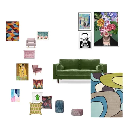 retro Interior Design Mood Board by Robyn Chamberlain on Style Sourcebook