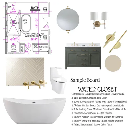 bath Interior Design Mood Board by mwicker1 on Style Sourcebook