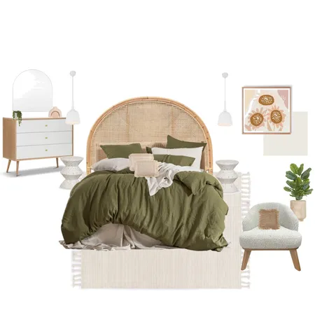 Green Bedroom Interior Design Mood Board by Eastside Studios on Style Sourcebook