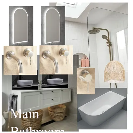 Main Bathroom Interior Design Mood Board by Inspired Design Co on Style Sourcebook
