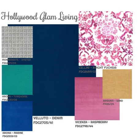 Hollywood Glam Living Interior Design Mood Board by Brie on Style Sourcebook