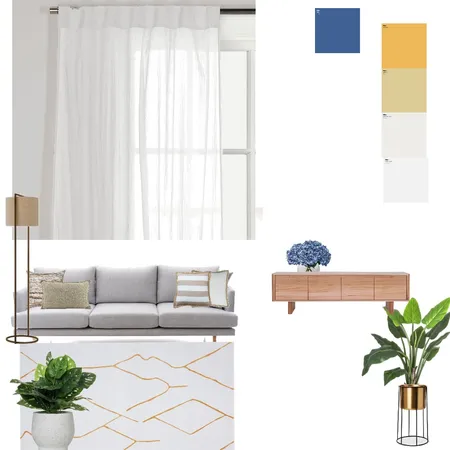 לוח השראה סלון מודרני חם Interior Design Mood Board by tani2022 on Style Sourcebook