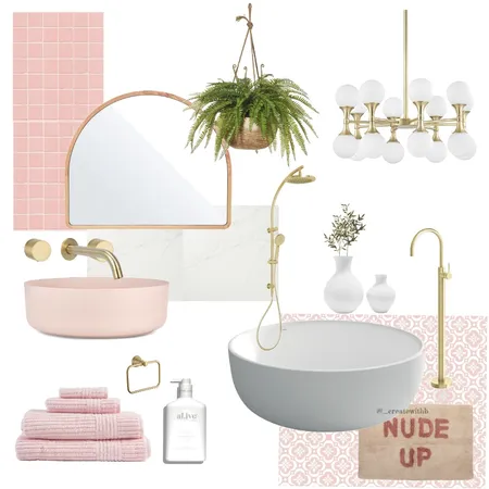 Girls Bathroom Interior Design Mood Board by create with b. on Style Sourcebook