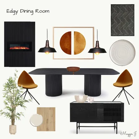 Edgy Dinning Interior Design Mood Board by Maygn Jamieson on Style Sourcebook