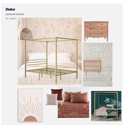 Mia's bedroom look 1 Interior Design Mood Board by kemina&co on Style Sourcebook