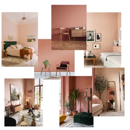 Peach/Apricot Study & Guest Room Interior Design Mood Board by MandyM on Style Sourcebook